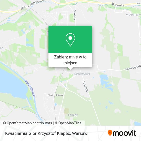 Mapa Kwiaciarnia Glor Krzysztof Klapec