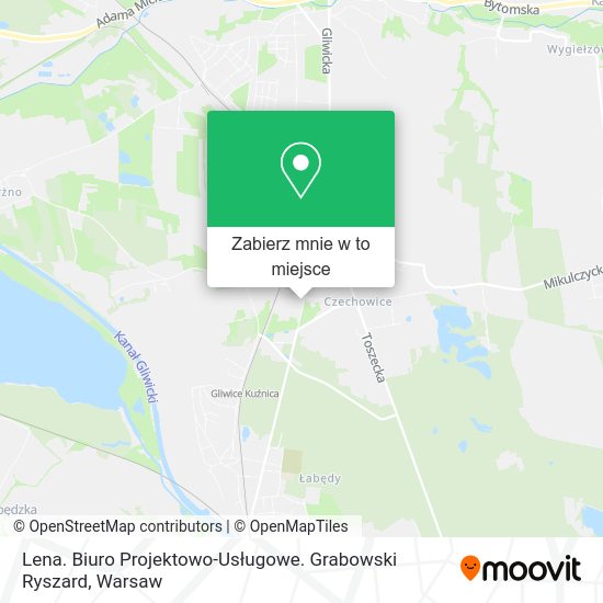 Mapa Lena. Biuro Projektowo-Usługowe. Grabowski Ryszard