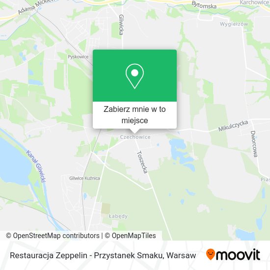 Mapa Restauracja Zeppelin - Przystanek Smaku