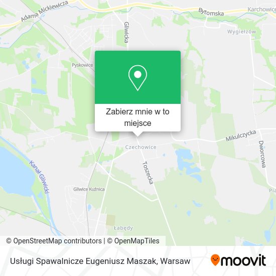 Mapa Usługi Spawalnicze Eugeniusz Maszak