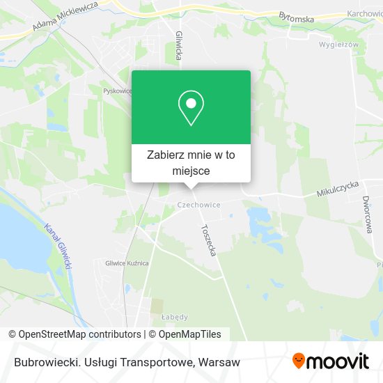 Mapa Bubrowiecki. Usługi Transportowe