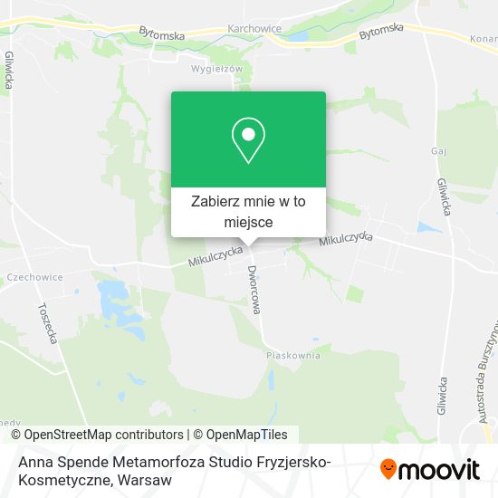 Mapa Anna Spende Metamorfoza Studio Fryzjersko-Kosmetyczne