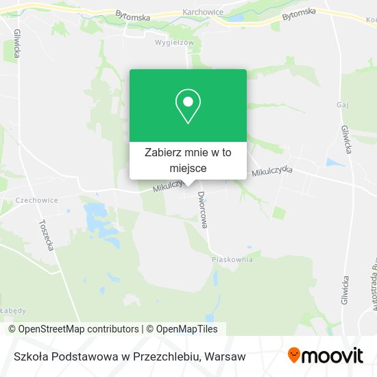 Mapa Szkoła Podstawowa w Przezchlebiu