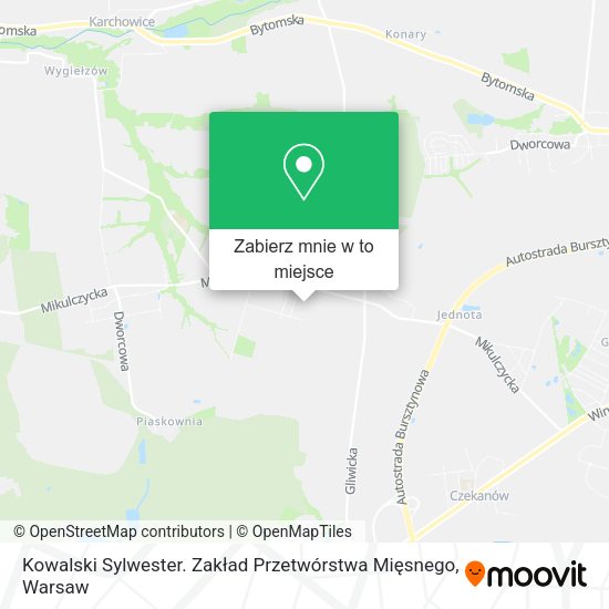 Mapa Kowalski Sylwester. Zakład Przetwórstwa Mięsnego