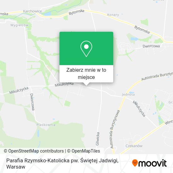 Mapa Parafia Rzymsko-Katolicka pw. Świętej Jadwigi