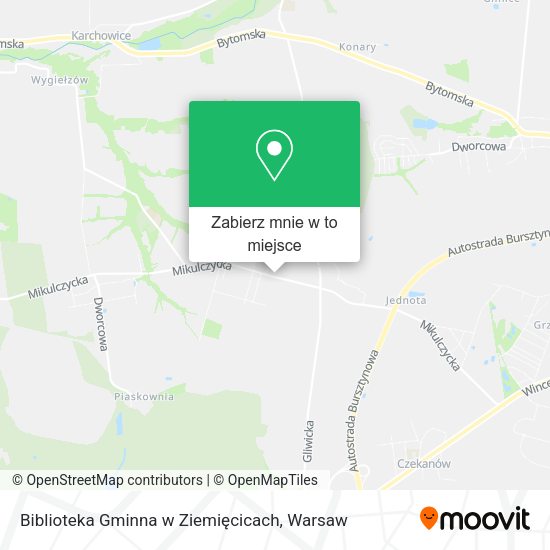 Mapa Biblioteka Gminna w Ziemięcicach