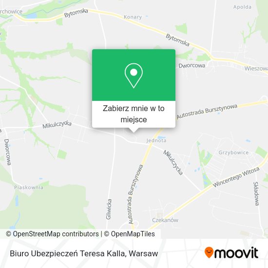 Mapa Biuro Ubezpieczeń Teresa Kalla