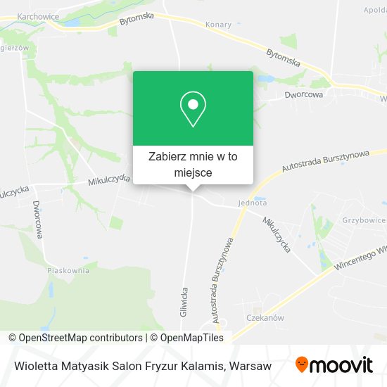 Mapa Wioletta Matyasik Salon Fryzur Kalamis