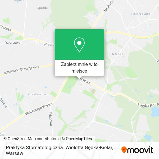 Mapa Praktyka Stomatologiczna. Wioletta Gębka-Kielar