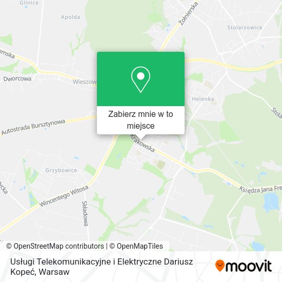 Mapa Usługi Telekomunikacyjne i Elektryczne Dariusz Kopeć