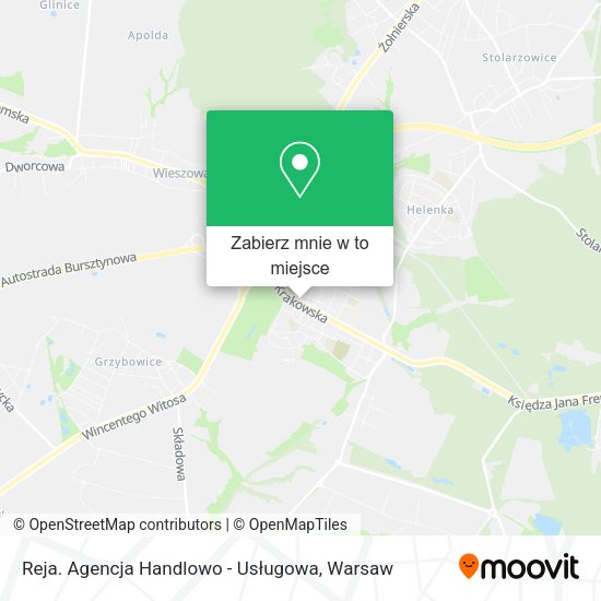 Mapa Reja. Agencja Handlowo - Usługowa