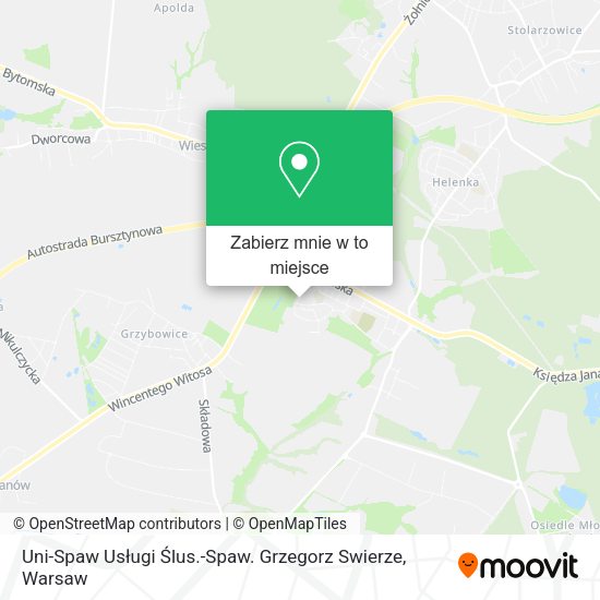 Mapa Uni-Spaw Usługi Ślus.-Spaw. Grzegorz Swierze