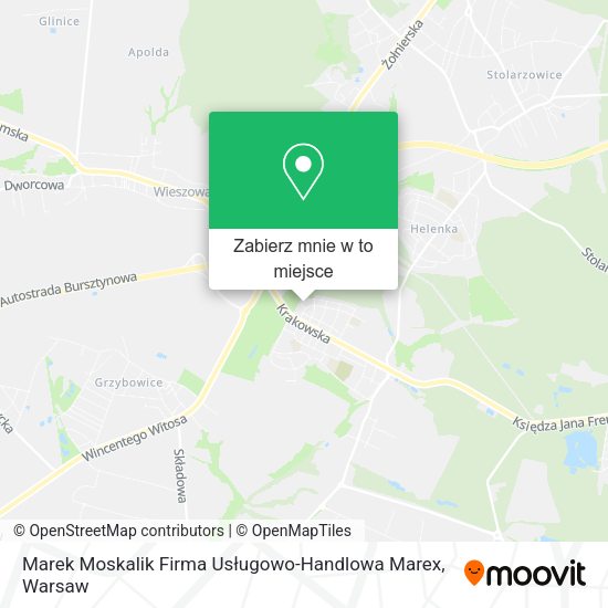 Mapa Marek Moskalik Firma Usługowo-Handlowa Marex