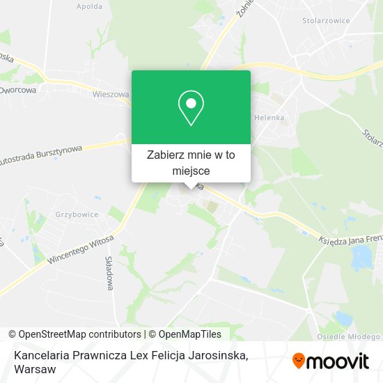 Mapa Kancelaria Prawnicza Lex Felicja Jarosinska