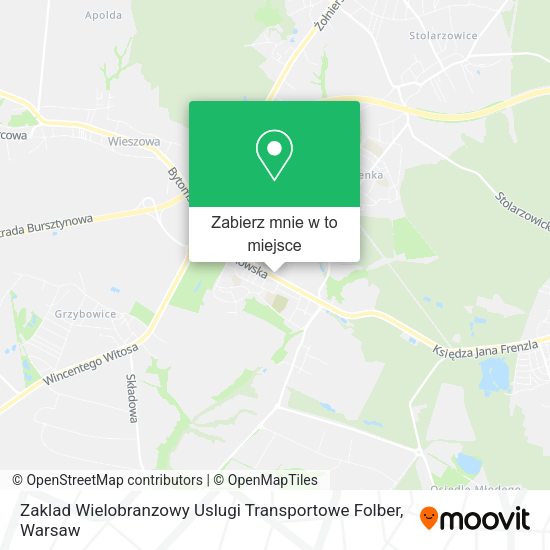 Mapa Zaklad Wielobranzowy Uslugi Transportowe Folber