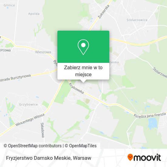 Mapa Fryzjerstwo Damsko Meskie