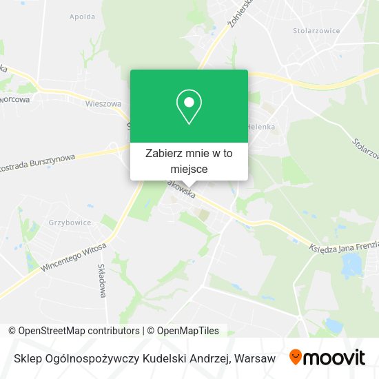 Mapa Sklep Ogólnospożywczy Kudelski Andrzej