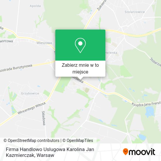 Mapa Firma Handlowo Uslugowa Karolina Jan Kazmierczak