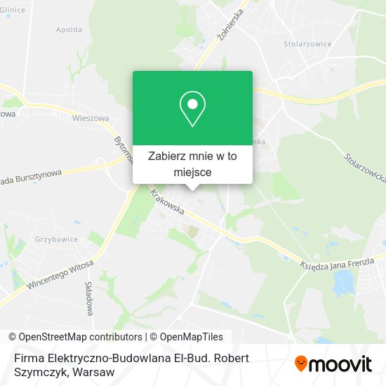 Mapa Firma Elektryczno-Budowlana El-Bud. Robert Szymczyk