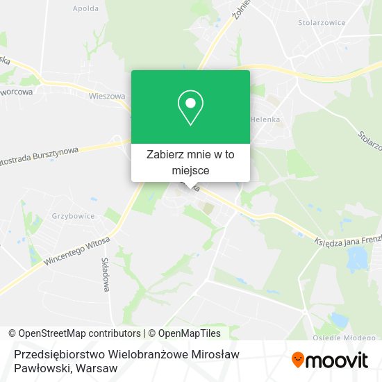 Mapa Przedsiębiorstwo Wielobranżowe Mirosław Pawłowski