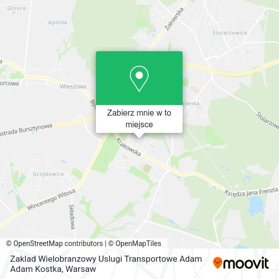 Mapa Zaklad Wielobranzowy Uslugi Transportowe Adam Adam Kostka