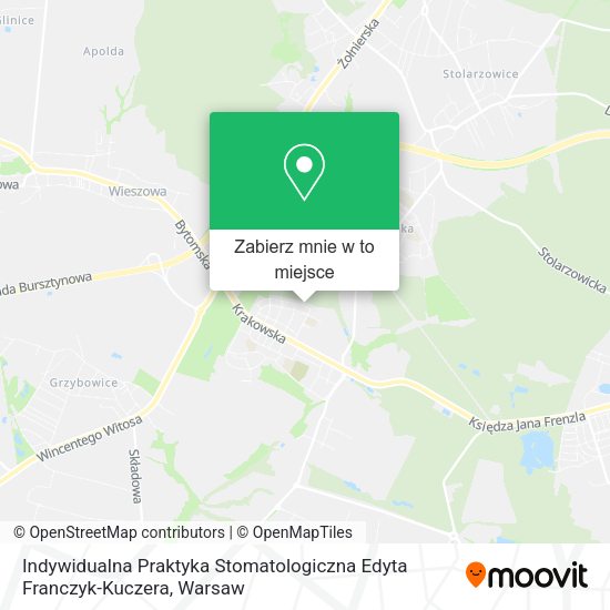 Mapa Indywidualna Praktyka Stomatologiczna Edyta Franczyk-Kuczera