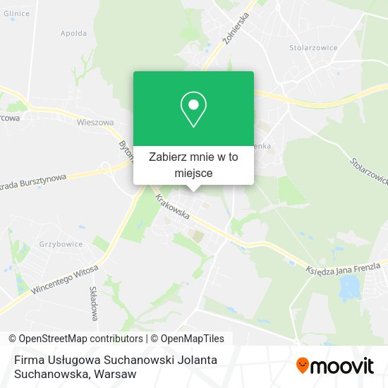 Mapa Firma Usługowa Suchanowski Jolanta Suchanowska