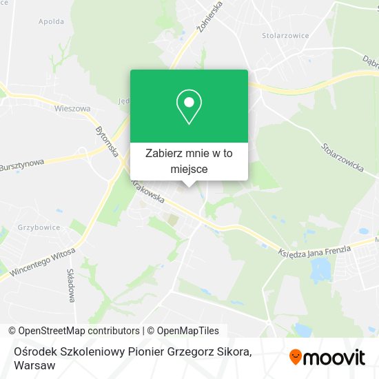 Mapa Ośrodek Szkoleniowy Pionier Grzegorz Sikora