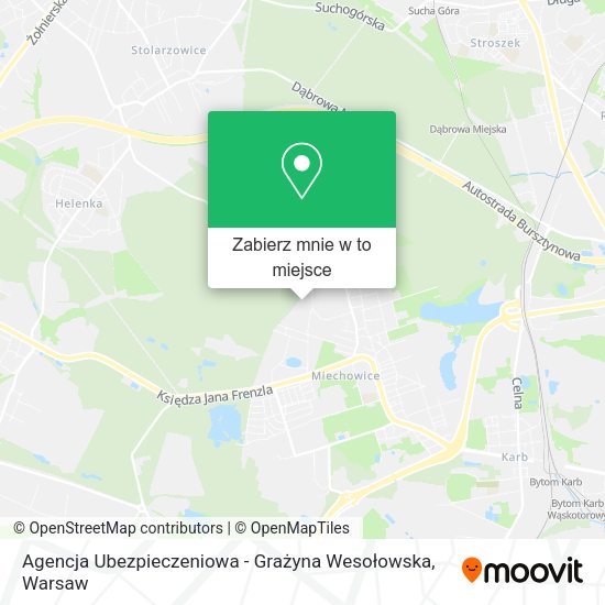 Mapa Agencja Ubezpieczeniowa - Grażyna Wesołowska