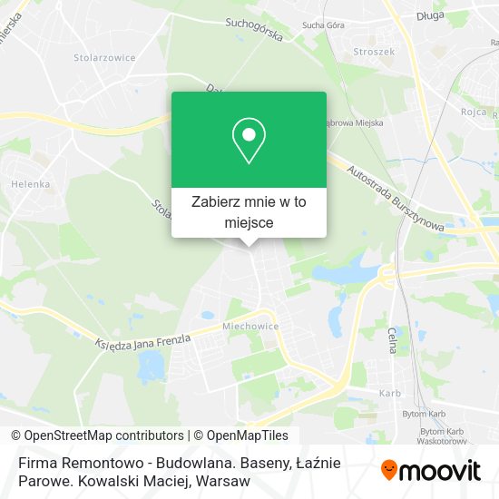 Mapa Firma Remontowo - Budowlana. Baseny, Łaźnie Parowe. Kowalski Maciej