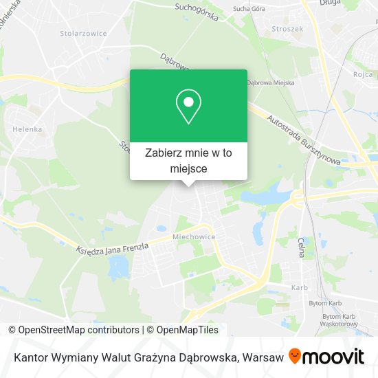 Mapa Kantor Wymiany Walut Grażyna Dąbrowska