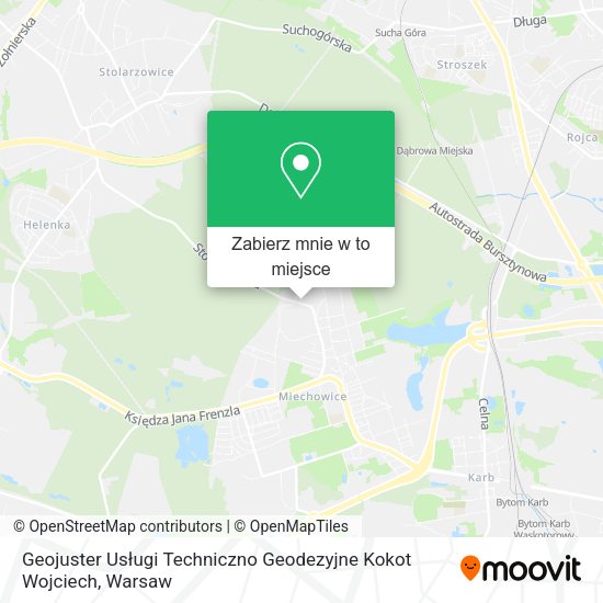 Mapa Geojuster Usługi Techniczno Geodezyjne Kokot Wojciech