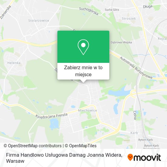 Mapa Firma Handlowo Usługowa Damag Joanna Widera