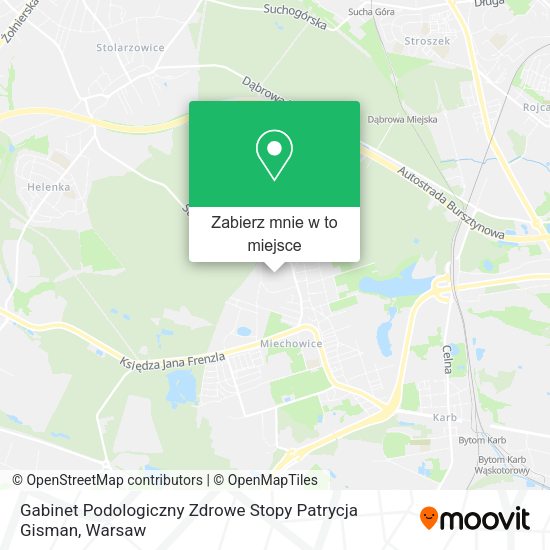 Mapa Gabinet Podologiczny Zdrowe Stopy Patrycja Gisman