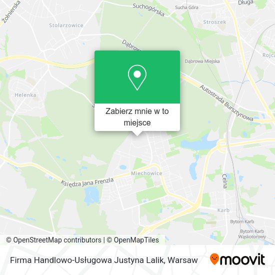 Mapa Firma Handlowo-Usługowa Justyna Lalik