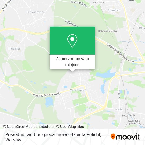 Mapa Pośrednictwo Ubezpieczeniowe Elżbieta Policht