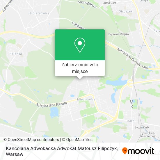 Mapa Kancelaria Adwokacka Adwokat Mateusz Filipczyk