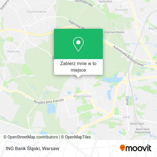 Mapa ING Bank Śląski