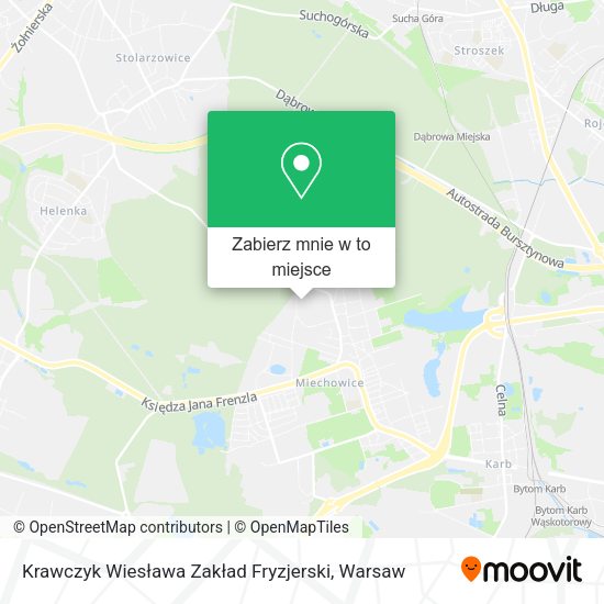 Mapa Krawczyk Wiesława Zakład Fryzjerski