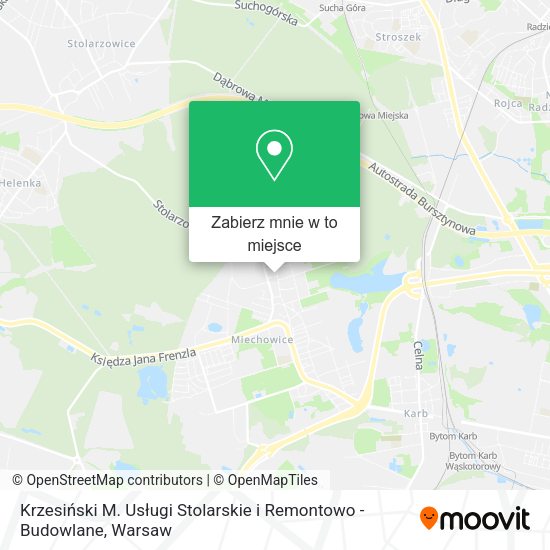 Mapa Krzesiński M. Usługi Stolarskie i Remontowo - Budowlane