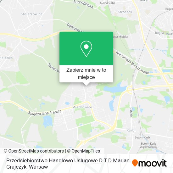 Mapa Przedsiebiorstwo Handlowo Uslugowe D T D Marian Grajczyk