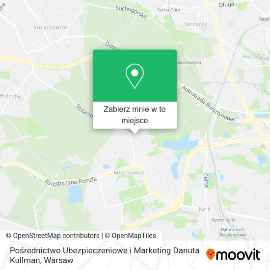 Mapa Pośrednictwo Ubezpieczeniowe i Marketing Danuta Kullman