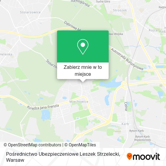 Mapa Pośrednictwo Ubezpieczeniowe Leszek Strzelecki