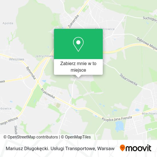 Mapa Mariusz Długokęcki. Usługi Transportowe