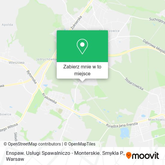 Mapa Enspaw. Usługi Spawalniczo - Monterskie. Smykla P.