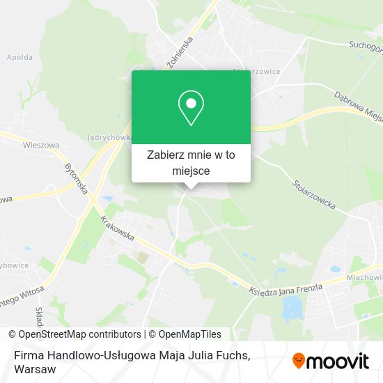 Mapa Firma Handlowo-Usługowa Maja Julia Fuchs