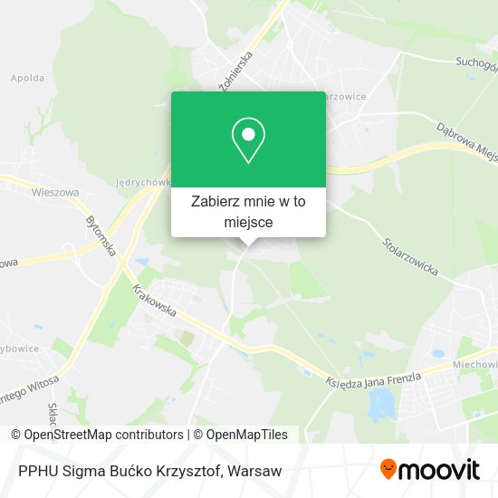 Mapa PPHU Sigma Bućko Krzysztof