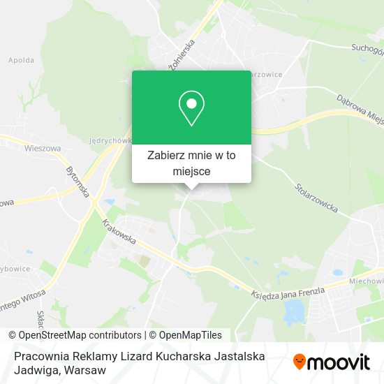 Mapa Pracownia Reklamy Lizard Kucharska Jastalska Jadwiga