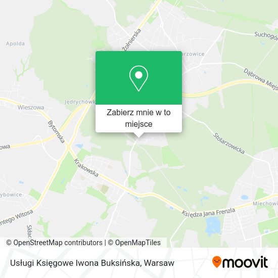 Mapa Usługi Księgowe Iwona Buksińska