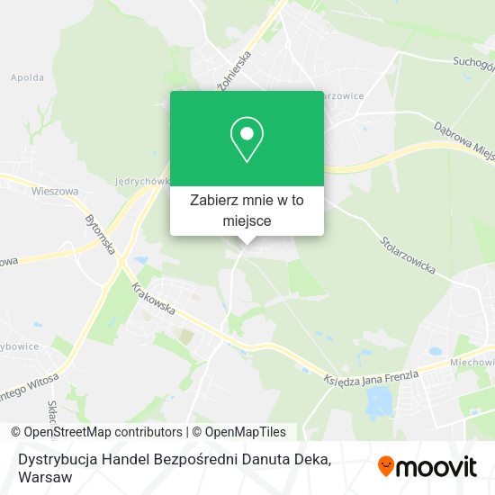 Mapa Dystrybucja Handel Bezpośredni Danuta Deka